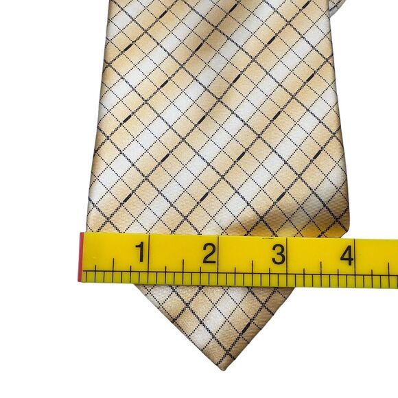 Life Style Mens Vintage Italian Dress Tie Geometric Diamond Pattern 59" 4" - Picture 9 of 11